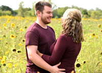 Haley and Chris Sunflower Session